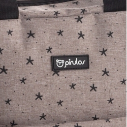 Bolso mochila para silla del bebé DENIM STAR de Pirulos en lino