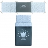 Funda nórdica, protector, almohada, bajera y relleno LITTLE CROWN azul premium