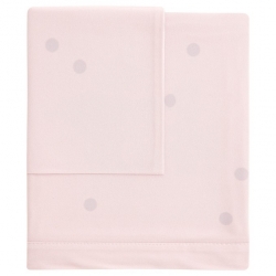 Tríptico de sábanas de algodón para bebé LUNAIRE color malva lila