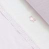 Detalle pique rombo y topitos en relieve VENECIA color rosa