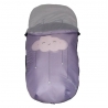 Saco para silla del bebé CANDY dibujo nube en color malva lila