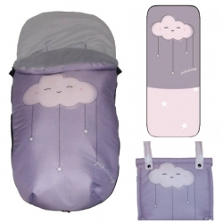 Serie textil para carrito pasear CANDY color malva, lila o violeta