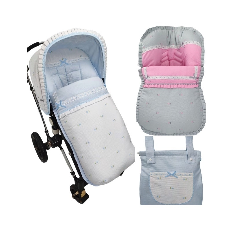 Funda Capazo Universal CITYBEBE topos de popelin compatible con la mayoria  de carritos de bebé, cubrecapazo universal, accesorios bebe ideales para  combinar con bolso carro bebe, para bebes recien nacidos