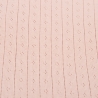 Detalle algodon de punto DESAGUJADO color rosa