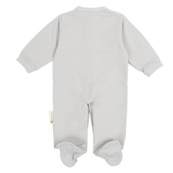Pijama recién nacido en color gris talla 00 meses DREAM vista trasera