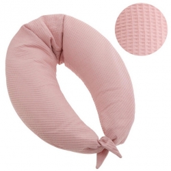 Almohada para lactancia alargada de 185 cm FOREST color rosa