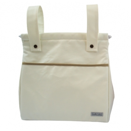 Bolso ligero para silla en tejido piqué BASICS color beige