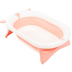 Bañera plástico de viaje para bebé FOLDY Kikkaboo rosa