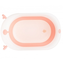Bañera plástico de viaje para bebé FOLDY rosa