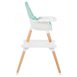 Trona convertible en mesa y silla para bebé MULTI color menta