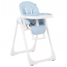Trona bebé con respaldo reclinable y plegable PASTELLO azul