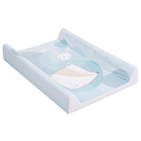 Cambiador plastificado con colchón para bebé LITTLE FOX color azul
