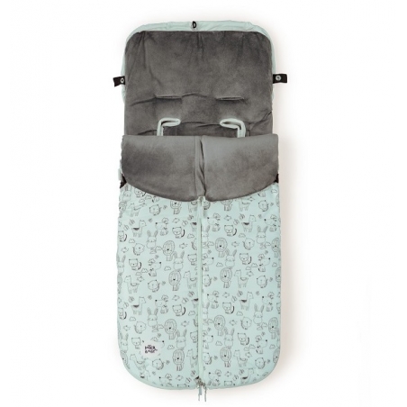 Saco silla paseo universal invierno. Sacos de silla de bebe lavable con  Ecopiel e interior 100% algodón. Quartz Vichy Ecopiel