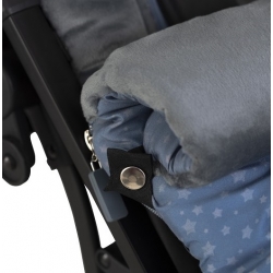 Saco para silla universal PANDA LUNA y estrellas de Interbaby gris detalle