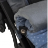 Saco para silla universal PANDA LUNA y estrellas de Interbaby gris detalle