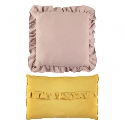 Cojines ornamentales para cuarto del bebé LAVANDA color rosa y amarillo