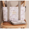 Bolso para carrito con cambiador NIZA CROSSBODY flores rosa