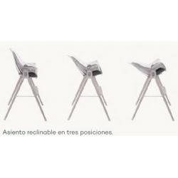 Trona evolutiva con patas de madera PICCOLA respaldo reclinable