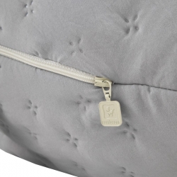 Almohada lactancia larga para dormir de lado SOFT cremallera gris