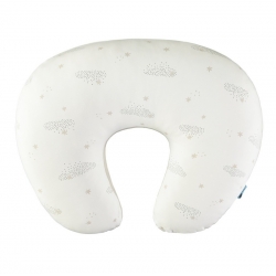 Almohada lactancia desenfundable de punto STARRY NIGHT estrellas y nubes