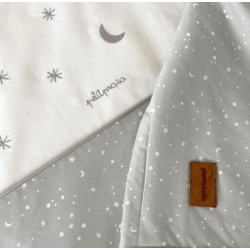 estampado de estrellas COSMOS gris