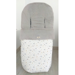 Saco polar de invierno para silla FOREST interior y funda en color gris