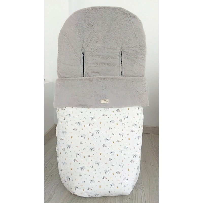 Saco polar de invierno para silla FOREST interior y funda en color gris