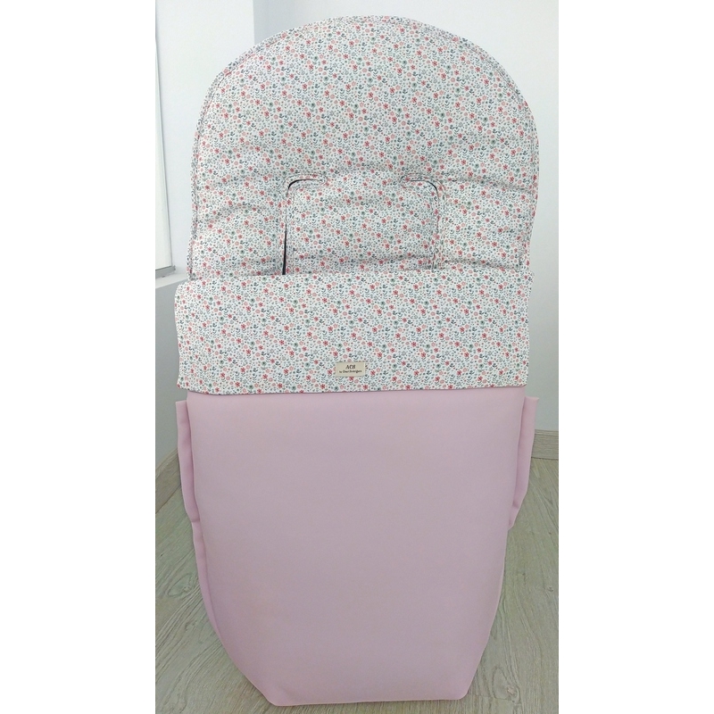 Saco de polipiel rosa para silla de pasear PROVENZA marca Artesanía Chari