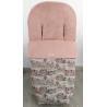 Saco de pelo rosa para silla de pasear TOILE DE JONY medida universal