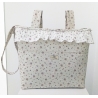 Bolso blanco con estampado de espigas LAVANDA para cochecito de paseo