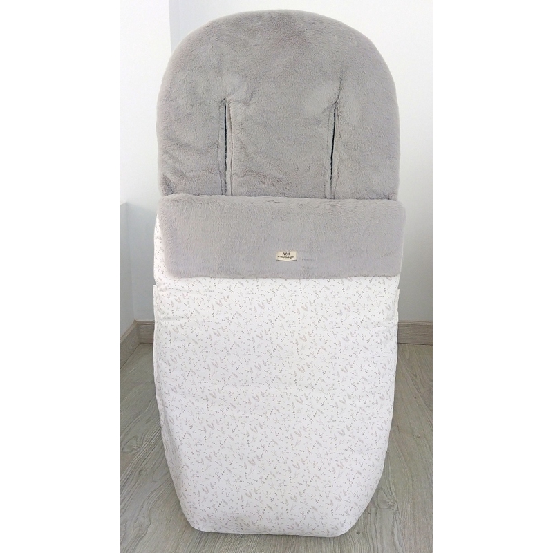 Saco de invierno para carrito ESPIGAS interior de pelo color gris