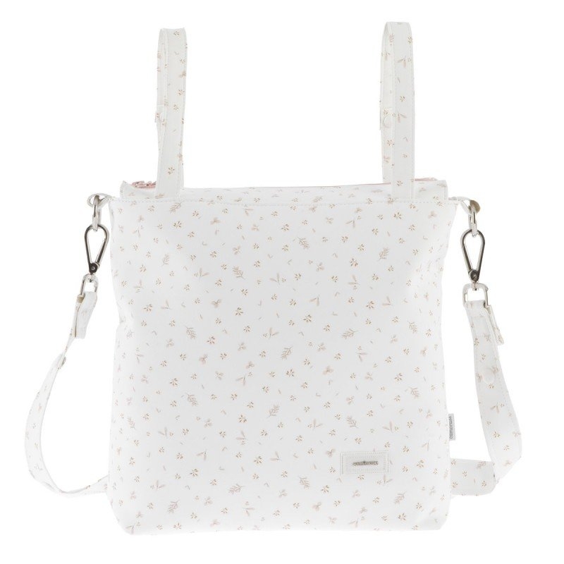 Bolso talega para silla del bebé PLUM STREET en polipiel de flores