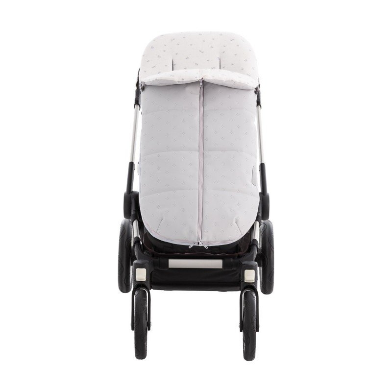 Saco de silla con tres cremalleras para niña o niño TWIN color gris