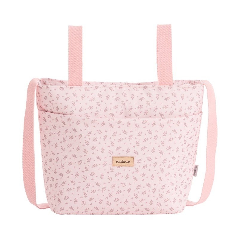 Bolso organizador xl de hojas para bebé FRESH color rosa