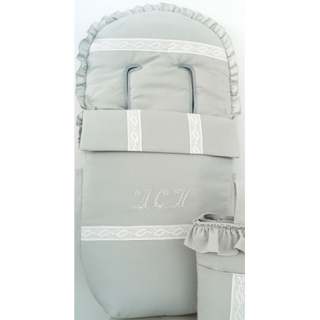 Saco universal color gris para silla MOULINE estilo primaveral